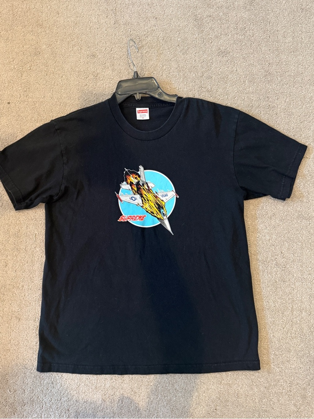 Supreme Jet T Shirt Black men’s medium NWOT